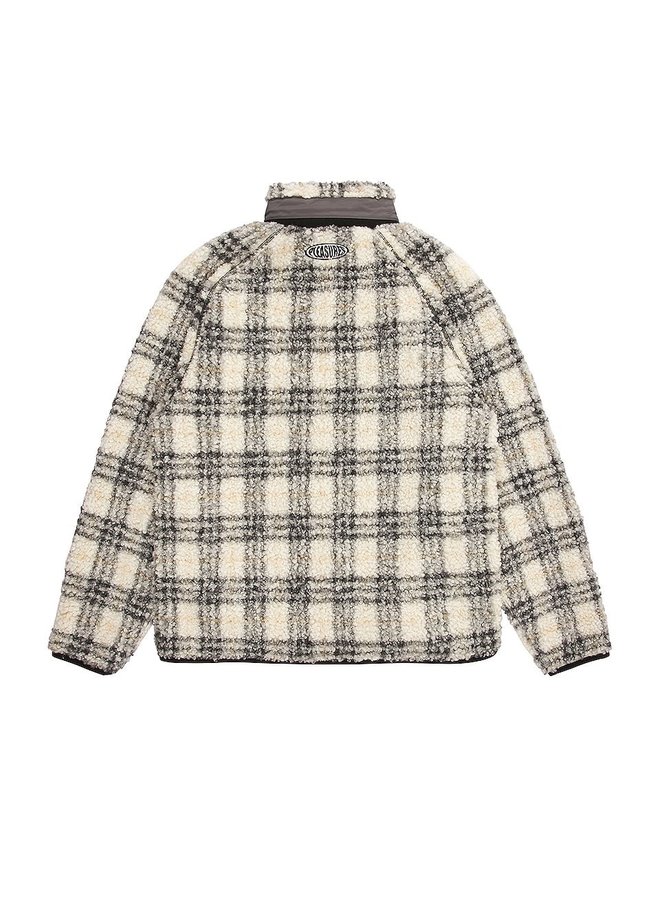 WRAITH POODLE POLAR FLEECE JACKET (WHITE/GREY)