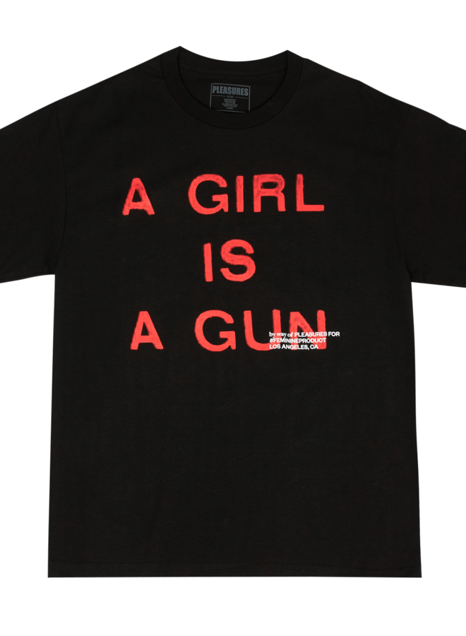 A GIRL IS A GUN TEE (BLACK)