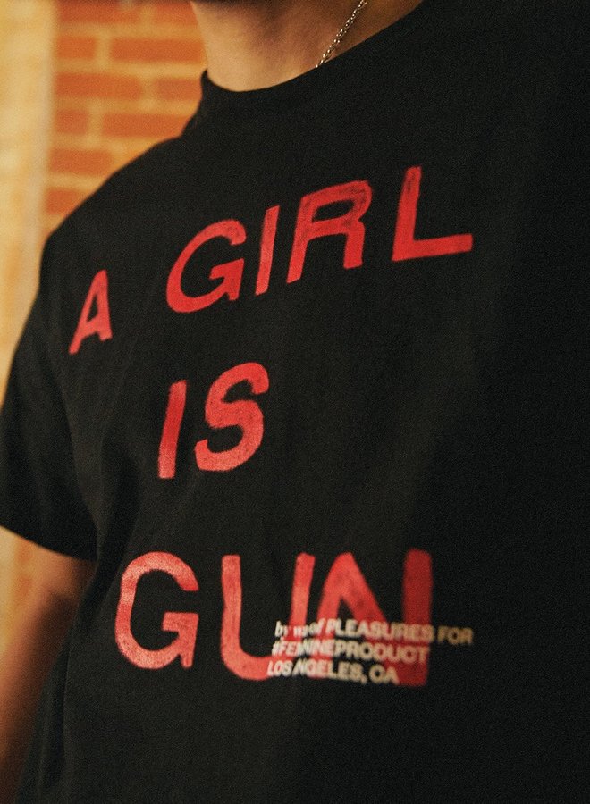 A GIRL IS A GUN TEE (BLACK)