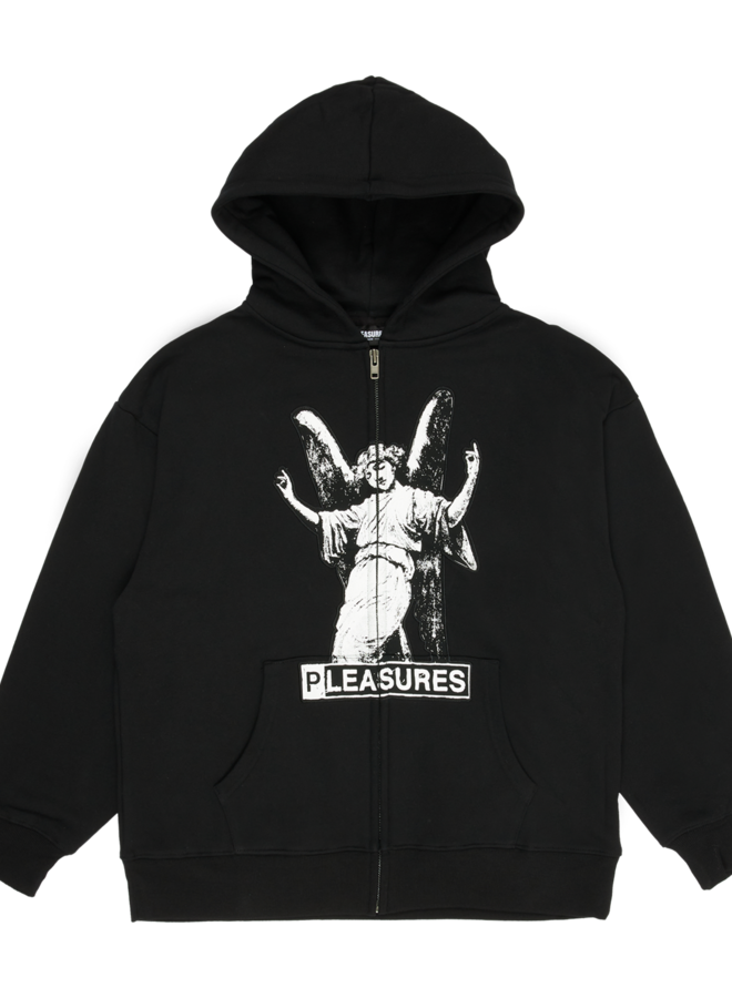 BLACK FETISH ZIP HOODY