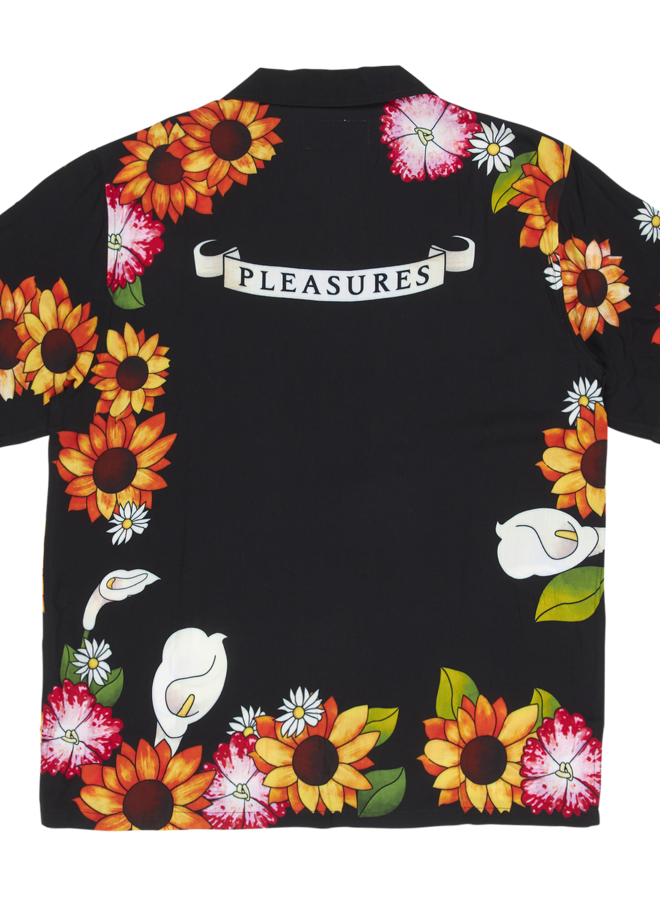 HEART BUTTON DOWN - BLACK