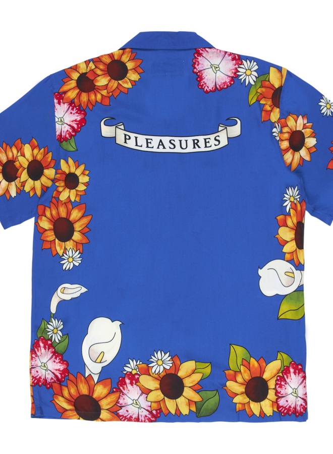 HEART BUTTON DOWN - BLUE