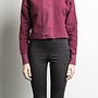 Crop Road Hood Maroon
