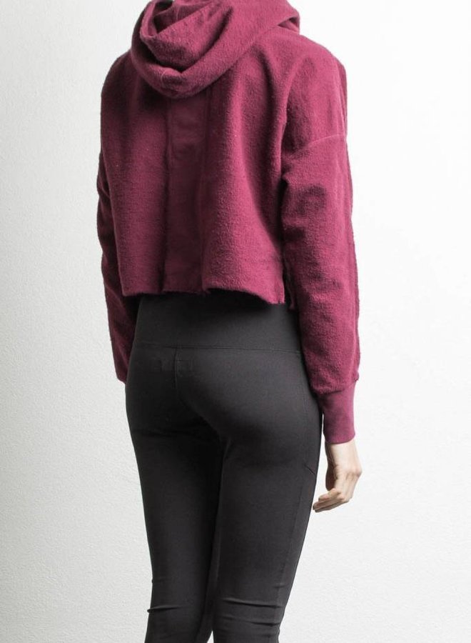 Daniel Patrick Crop Road Hood Maroon