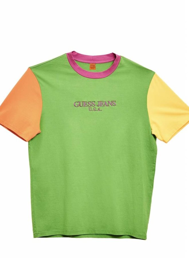 COLOR BLOCKED T-SHIRT GREEN APPLE