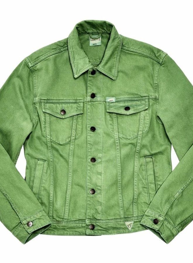 Guess Farmers Market Denim Jacket Green Indigo