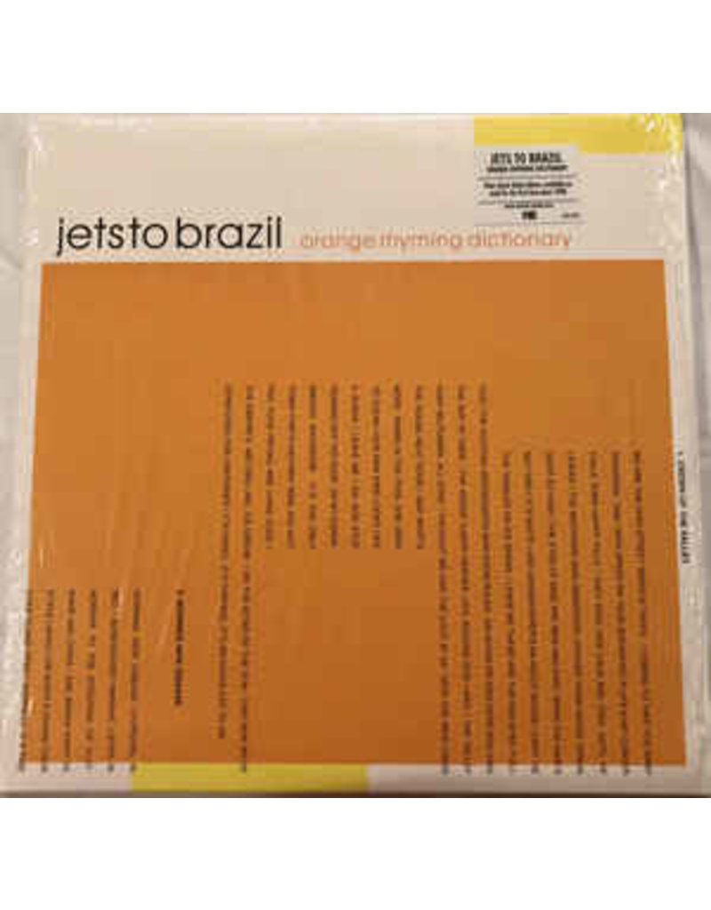 (LP) Jets To Brazil  - Orange Rhyming Dictionary (2LP colour vinyl/inide shop only)