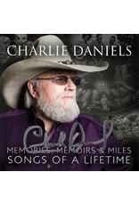 (LP) Charlie Daniels - Memories, Memoirs & Miles (Gray & White smoke swirl)