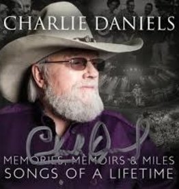 (LP) Charlie Daniels - Memories, Memoirs & Miles (Gray & White smoke swirl)