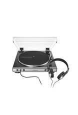 Audio Technica AT-LP60XHP-GM  Fully Automatic Belt-Drive Turntable with Headphones