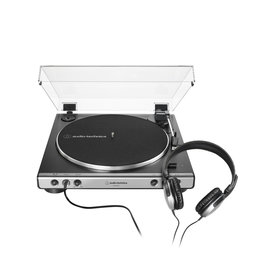 Audio Technica AT-LP60XHP-GM  Fully Automatic Belt-Drive Turntable with Headphones