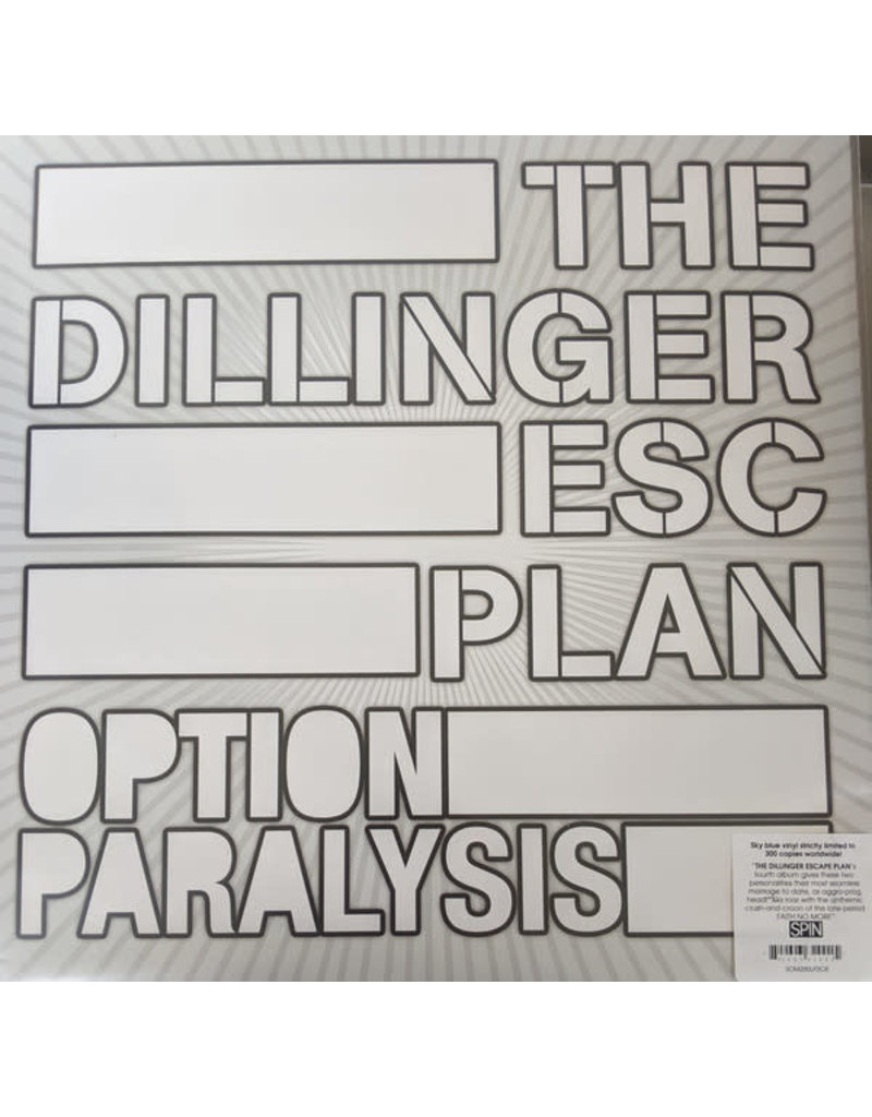 (LP) Dillinger Escape Plan - Option Paralysis (Sky Blue Vinyl Limited to 300)