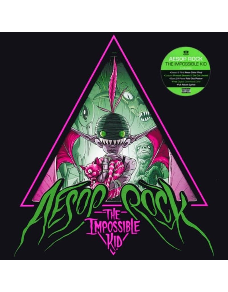 (LP) Aesop Rock - The Impossible Kid (2LP/Neon Pink & Neon Green)