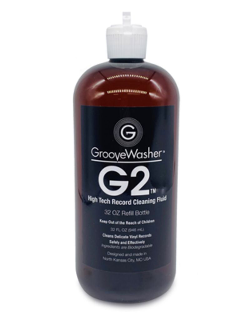 Microforum Distribution GrooveWasher G2 Record Cleaning Fluid - 32 oz Refill Bottle