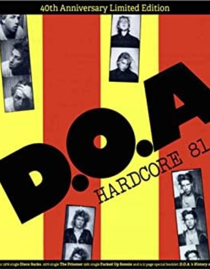 Sudden Death Records (LP) DOA - Hardcore '81 (40th anniversary edition-coloured vinyl/3 bonus tracks)