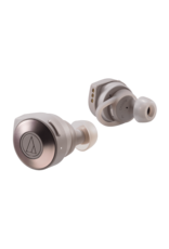 Audio-Technica - Solid Bass Wireless In-Ear Headphones (Khaki/White) ATH-CKS5TW