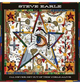 (LP) Steve Earle - I'll Never Get Out Of This World Alive (Orange Vinyl)