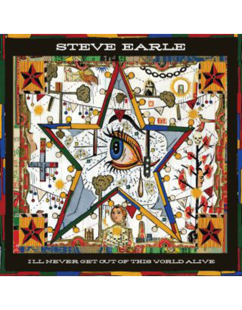 (LP) Steve Earle - I'll Never Get Out Of This World Alive (Orange Vinyl)