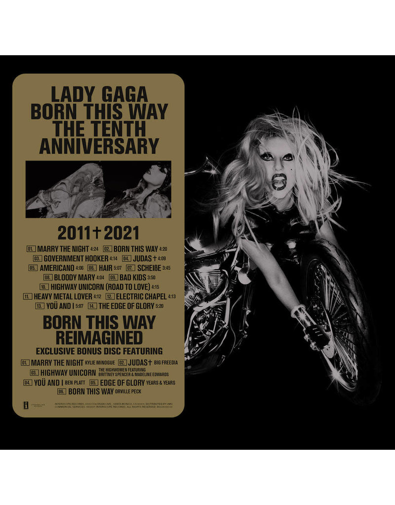 (LP) Lady Gaga - Born This Way (3LP/180g/Custom gatefold) The Tenth Anniversary