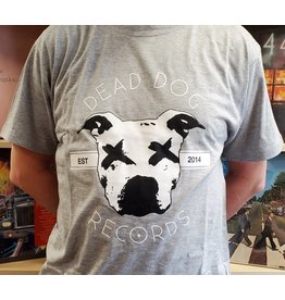 Dead Dog T-Shirt  - Full  Frontal Logo ( Heather Grey)