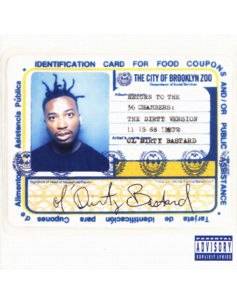 (LP) Ol' Dirty Bastard - Return To The 36 Chambers (2LP)