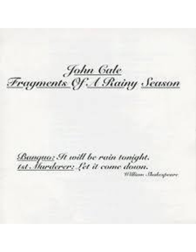 (LP) Cale, John - Fragments Of A Rainy Season