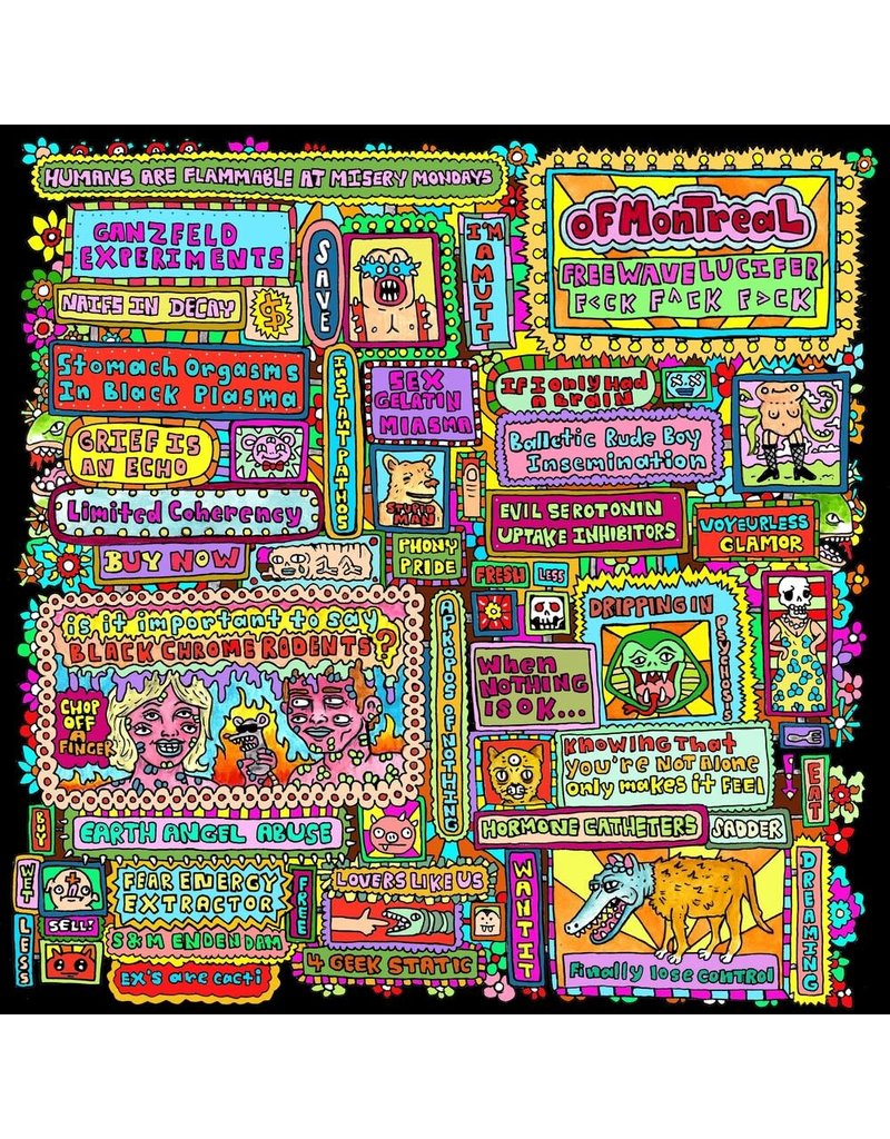 (LP) Of Montreal - Freewave Lucifer fck (cyan coloured)