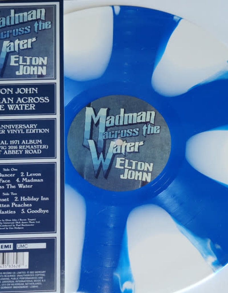 USM (LP) Elton John - Madman Across The Water (2022 Repress) 50th Ann. Blue & White Propeller Edition