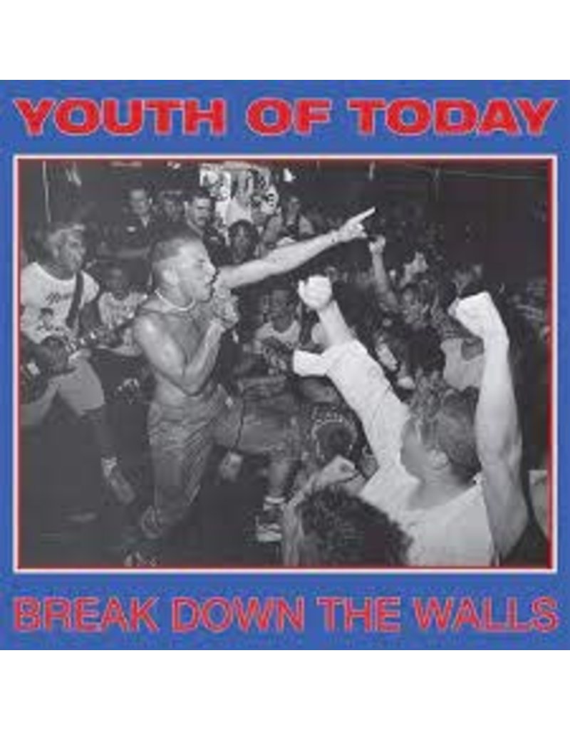 (LP) Youth of Today - Break Down The Walls (opaque blue)
