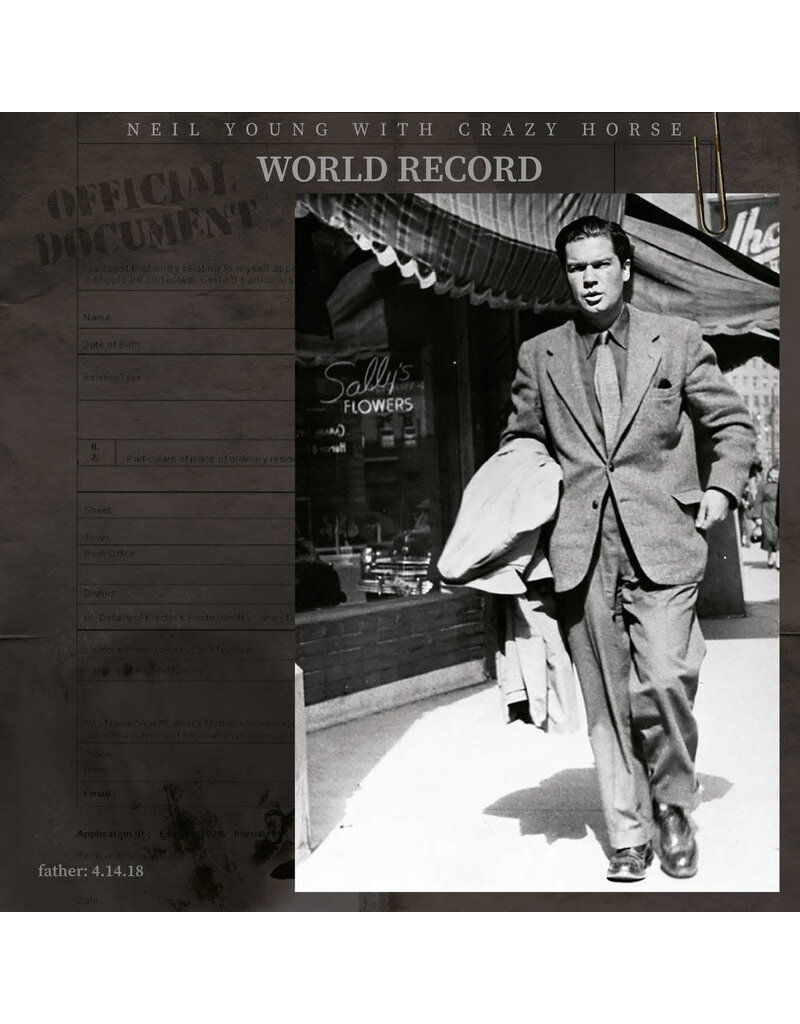 (LP) Neil Young - World Record (Indie: 2LP Clear)