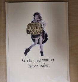 (Cards) Girls Just Wanna Have Cake Cyndi Lauper Birthday Card