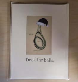 (Cards) Deck The Balls Funny Christmas Card