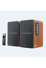 Edifier Edifier Bluetooth Bookshelf Speakers  (Brown Wood)