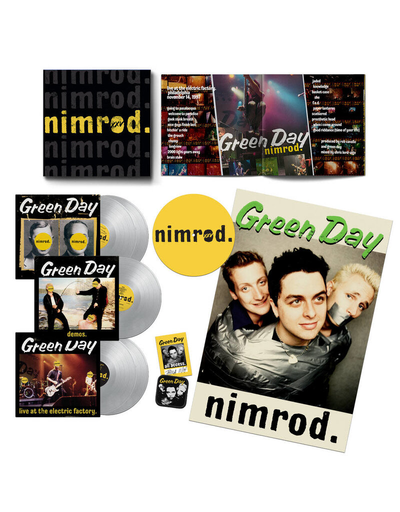 Reprise (LP) Green Day - Nimrod (25th Anniversary Edition) 5LP Indie Box Set: Silver Vinyl