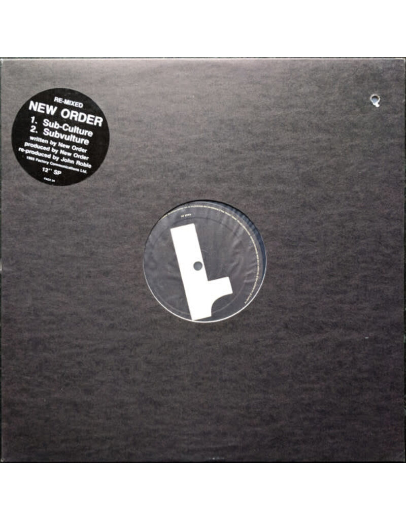 (LP) New Order - Sub-Culture (2022 Remaster) 12" Single