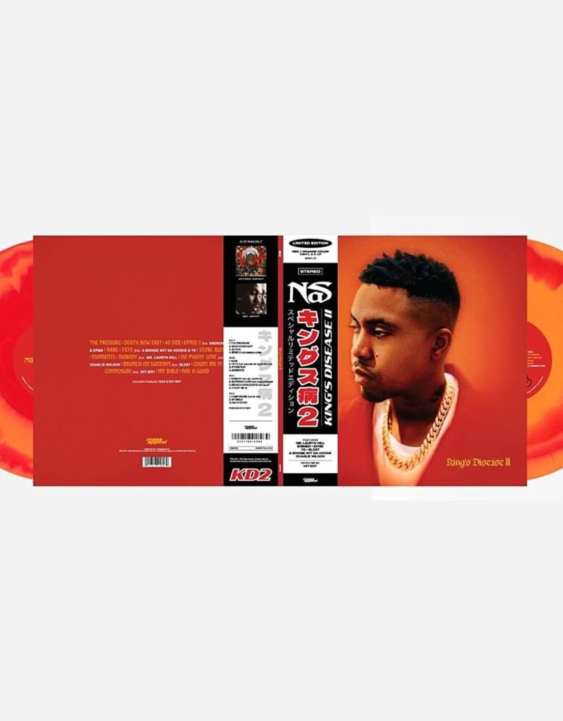 Mass Appeal (LP) Nas - King's Disease II (2LP Orange & Red Marble) 2023 Repress