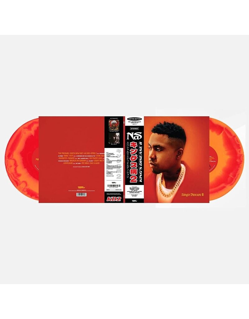 Mass Appeal (LP) Nas - King's Disease II (2LP Orange & Red Marble) 2023 Repress