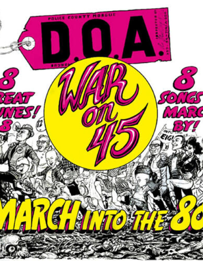 Sudden Death Records (LP) DOA - War On 45 (red vinyl-7 bonus tracks) 40th Anniversary