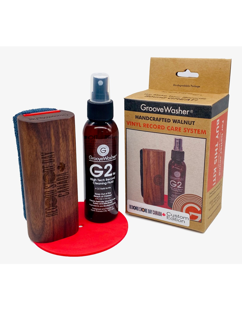 Microforum Distribution GrooveWasher - Walnut Record Cleaning Kit