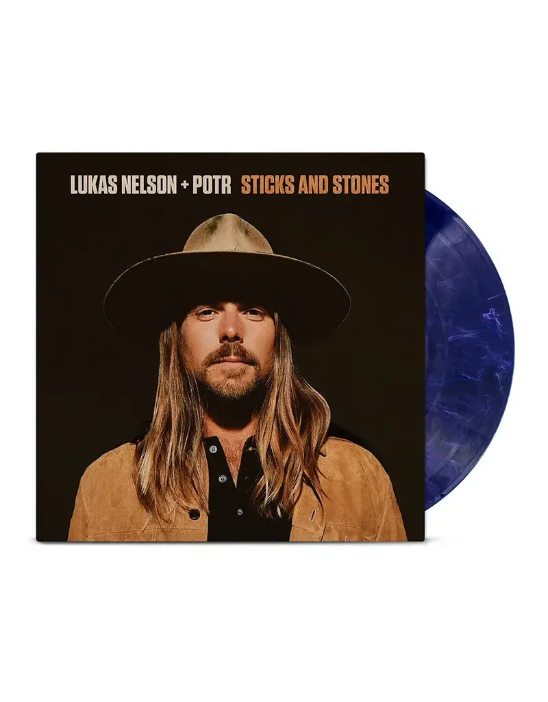 (LP) Lukas Nelson & Promise Of The Real - Sticks and Stones (Indie: Opaque dark blue w/ white swirl)