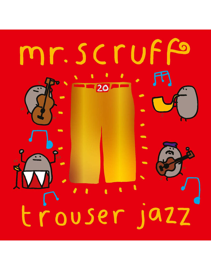 (LP) Mr. Scruff - Trouser Jazz (20th Anniversary Edition) Blue & Red Vinyl