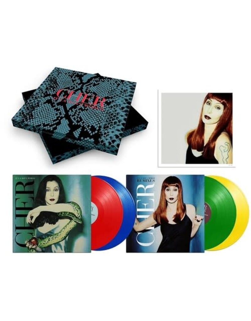 (LP) Cher - It's A Man's World (Deluxe Edition Box Set: 4LP on Red, Blue, Green & Yellow Vinyl)