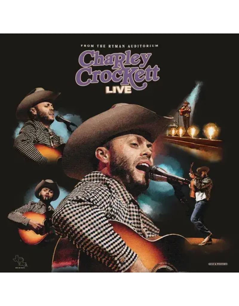 (LP) Charley Crockett - Live from the Ryman (Indie: Stained Glass Vinyl)