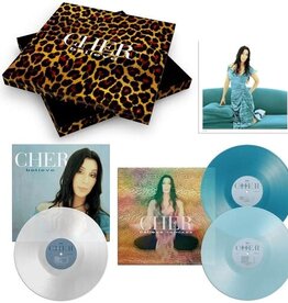 (LP) Cher - Believe: 25th Anniversary Deluxe Edition (3LP Box Set) Clear, Sea Blue & Light Blue Coloured