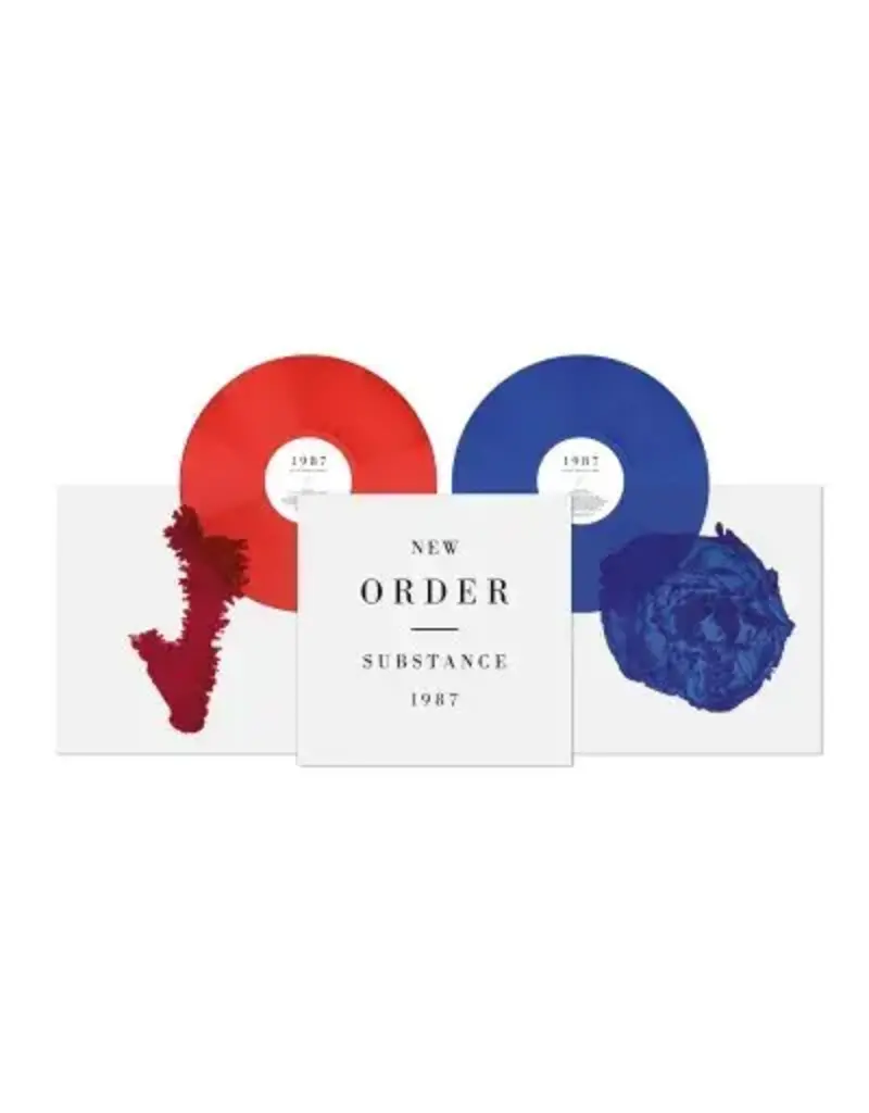 (LP) New Order- Substance (2023 Reissue) 2LP Red & Blue Vinyl DISCONTINUED