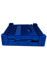 Microforum Distribution Collapsible Record Crate (Blue) 14" x 14" x 14"