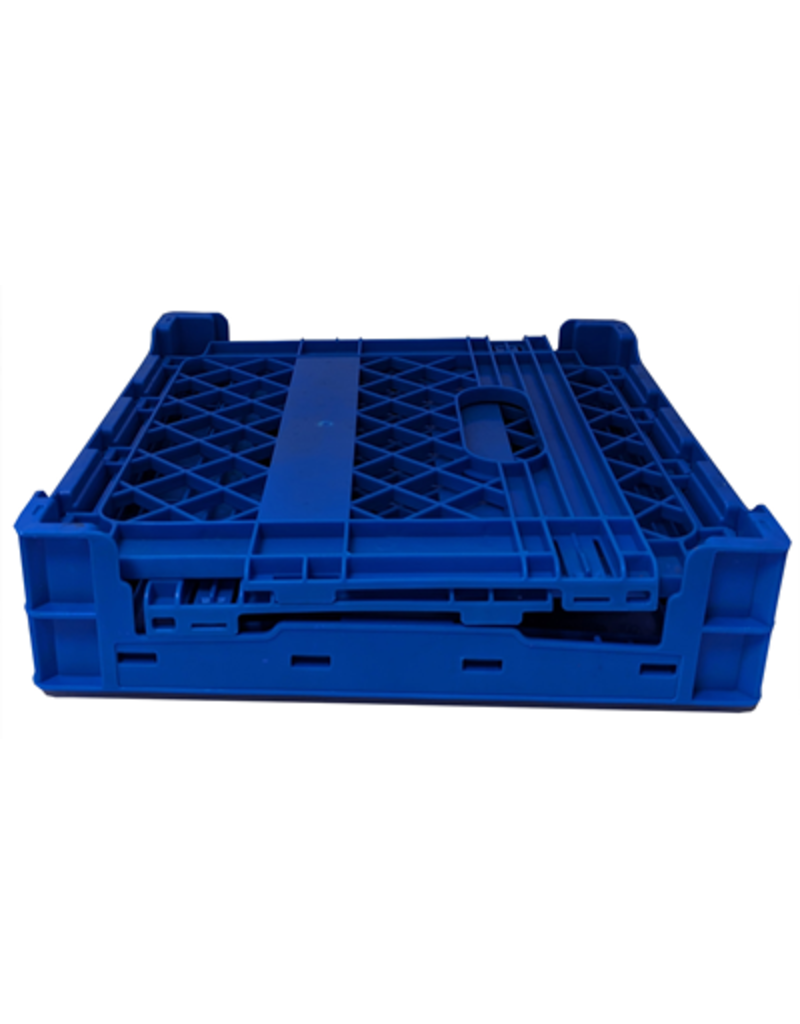 Microforum Distribution Collapsible Record Crate (Blue) 14" x 14" x 14"
