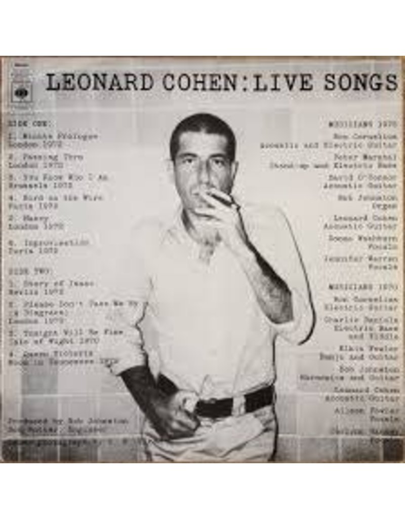 (LP) Cohen, Leonard - Leonard Cohen: Live Songs