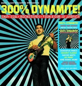 (LP) Various - Soul Jazz Records presents: 300% DYNAMITE! Ska, Soul, Rocksteady, Funk and Dub in Jamaica (2LP Yellow Vinyl) RSD24