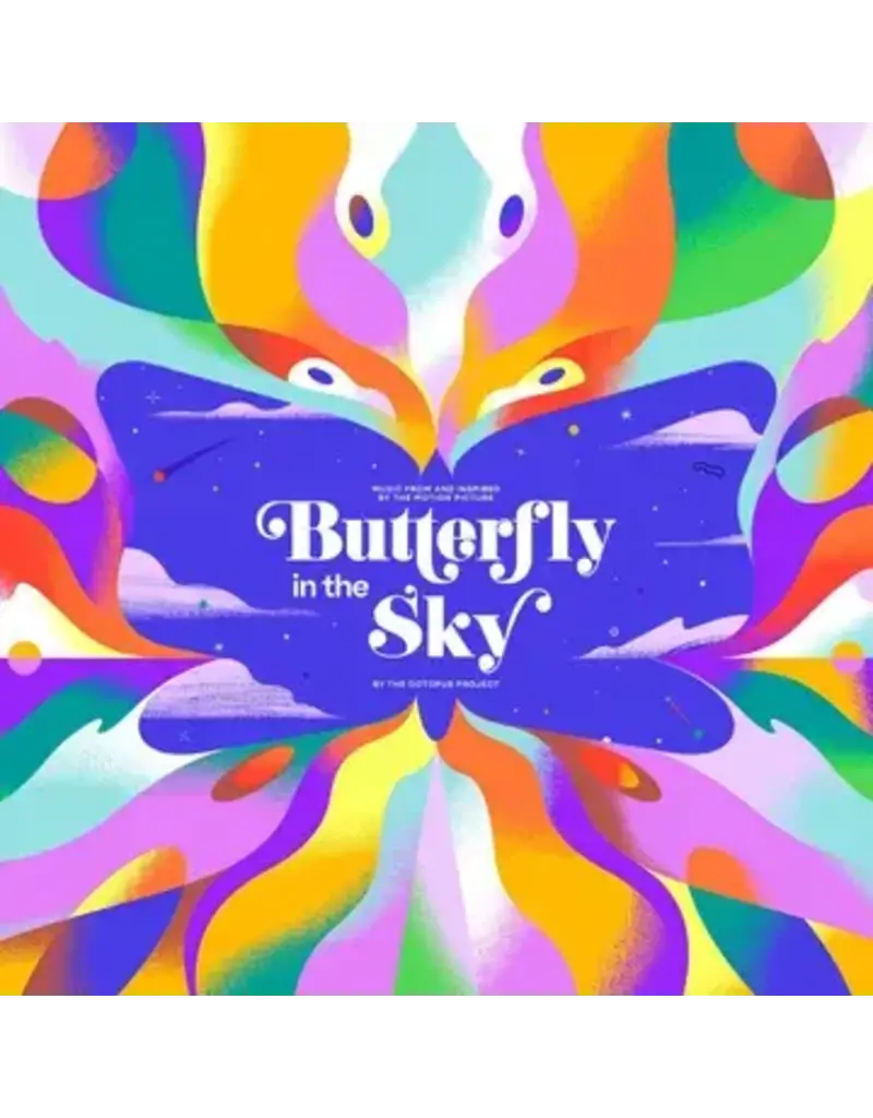 (LP) The Octopus Project (Featuring The Flaming Lips) - Butterfly in the Sky (2LP, Rainbow Splattered Vinyl) RSD24